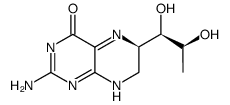 (6R)-2-amino-6-[(1R,2S)-1,2-dihydroxypropyl]-6,7-dihydro-1H-pteridin-4-one结构式