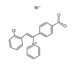 1-(2'-chloro-4-nitro-stilben-α-yl)-pyridinium, bromide结构式