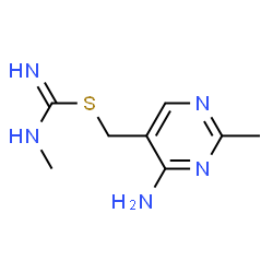 Carbamimidothioic acid, N-methyl-, (4-amino-2-methyl-5-pyrimidinyl)methyl ester (9CI) Structure