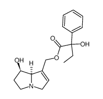 9-O-(2-hydroxy-2-phenylbutyryl)retronecine Structure