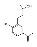 1-[4-hydroxy-3-(3-hydroxy-3-methylbutyl)phenyl]ethanone结构式
