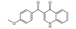 3-(4-methoxybenzoyl)-1H-quinolin-4-one结构式