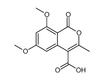 4-carboxy-6,8-dimethoxy-3-methylisocoumarin结构式