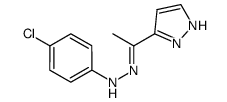 (1E)-1-(1H-pyrazol-3-yl)ethanone (4-chlorophenyl)hydrazone Structure