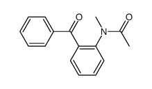 2-(N-methylacetamido)benzophenone Structure