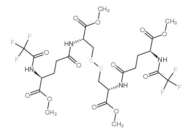n-trifluoroacetyl-l-g-glutamyl-l-cysteine dimethyl ester, (2-2') disulphide结构式