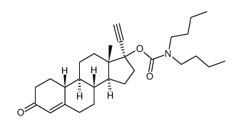 norethisterone N,N-di-n-butyl carbamate结构式