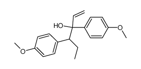 3,4-bis-(4-methoxy-phenyl)-hex-1-en-3-ol结构式