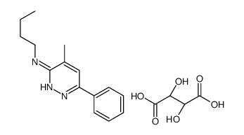 N-butyl-4-methyl-6-phenylpyridazin-3-amine,(2R,3R)-2,3-dihydroxybutanedioic acid Structure