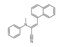 (Z)-α-(N-Methylanilino)-β-(1-naphthyl)acrylonitrile结构式