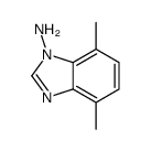 (9ci)-4,7-二甲基-1H-苯并咪唑-1-胺结构式