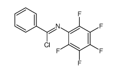 N-(2,3,4,5,6-pentafluorophenyl)benzenecarboximidoyl chloride Structure