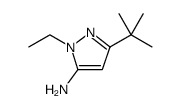 1H-Pyrazol-5-amine, 3-(1,1-dimethylethyl)-1-ethyl Structure