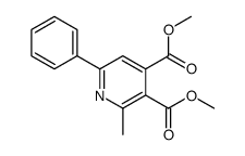 dimethyl 2-methyl-6-phenylpyridine-3,4-dicarboxylate Structure