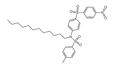 toluene-4-sulfonic acid-[N-dodecyl-4-(4-nitro-benzenesulfonyl)-anilide]结构式