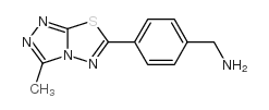 1-[4-(3-甲基[1,2,4]噻唑并[3,4-b][1,3,4]噻二唑-6-基)苯基]甲胺结构式