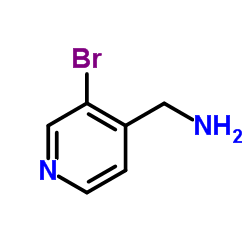 (3-溴吡啶-4-基)甲胺结构式