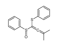 [1-(benzenesulfinyl)-3-methylbuta-1,2-dienyl]sulfanylbenzene结构式