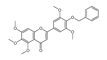 4'-benzyloxy-5,6,7,3',5'-pentamethoxyflavone Structure
