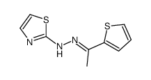 2-acetylthiophene-2-thiazolylhydrazone结构式