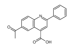 6-acetyl-2-phenylquinoline-4-carboxylic acid Structure