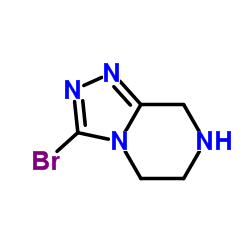 3-溴-5,6,7,8-四氢-[1,2,4]三唑并[4,3-A]吡嗪盐酸盐结构式