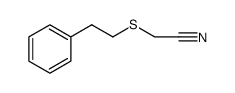 Acetonitrile, 2-[(2-phenylethyl)thio] Structure