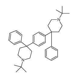 1-tert-butyl-4-[4-(1-tert-butyl-4-phenylpiperidin-4-yl)phenyl]-4-phenylpiperidine Structure