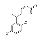 1,4-dimethoxy-2-(5-nitropent-4-en-2-yl)benzene结构式