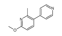 6-methoxy-2-methyl-3-pyridin-4-ylpyridine Structure