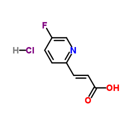 3-(5-氟吡啶-2-基)丙烯酸盐酸盐结构式