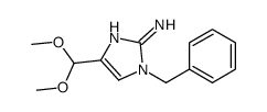 1-benzyl-4-(dimethoxymethyl)imidazol-2-amine Structure