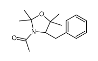 1-[(4S)-4-benzyl-2,2,5,5-tetramethyl-1,3-oxazolidin-3-yl]ethanone Structure
