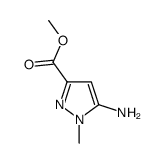 5-氨基-1-甲基吡唑-3-甲酸甲酯结构式