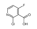 2-氯-4-氟烟酸结构式
