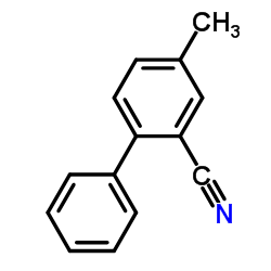 2-氰基-4’-甲基联苯结构式