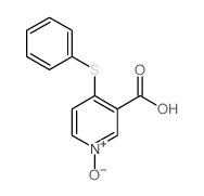 4-(phenylthio)nicotinic acid 1-oxide (en)3-Pyridinecarboxylic acid, 4-(phenylthio)-, 1-oxide (en) Structure