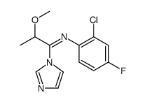 N-(2-chloro-4-fluorophenyl)-1-imidazol-1-yl-2-methoxypropan-1-imine结构式