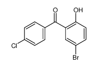 (5-溴-2-羟基苯基)-4-氯苯甲酮结构式