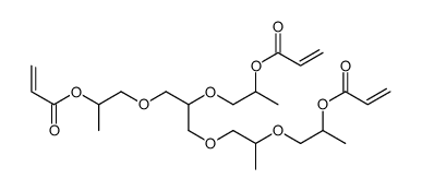 1-[2-(2-prop-2-enoyloxypropoxy)-3-[2-(2-prop-2-enoyloxypropoxy)propoxy]propoxy]propan-2-yl prop-2-enoate Structure