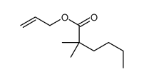 prop-2-enyl 2,2-dimethylhexanoate结构式