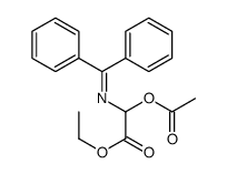 ethyl 2-acetyloxy-2-(benzhydrylideneamino)acetate结构式