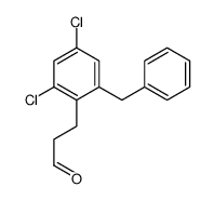 2,4-二氯-6-(苯基甲基)-苯丙醛结构式