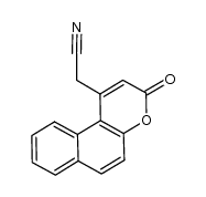 2-(3-oxo-3H-benzo[f]chromen-1-yl)acetonitrile结构式