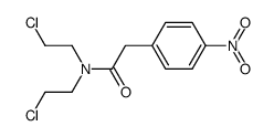 (4-nitro-phenyl)-acetic acid-[bis-(2-chloro-ethyl)-amide]结构式