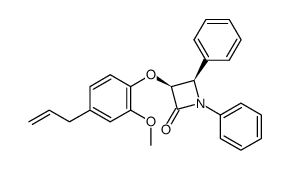 (3S,4R)-3-(4-Allyl-2-methoxy-phenoxy)-1,4-diphenyl-azetidin-2-one Structure