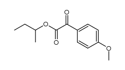 sec-butyl 2-(4-methoxyphenyl)-2-oxoacetate结构式
