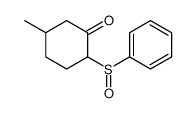 2-(benzenesulfinyl)-5-methylcyclohexan-1-one Structure