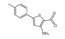 2-硝基-3-氨基-5-对甲苯噻吩结构式