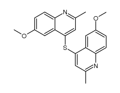 bis-(6-methoxy-2-methyl-[4]quinolyl)-sulfide Structure